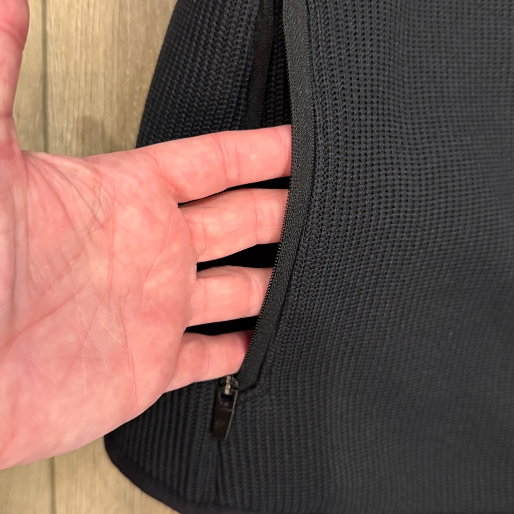 Fabletics Pace Quarter Zip Black Performance Stre… - image 9